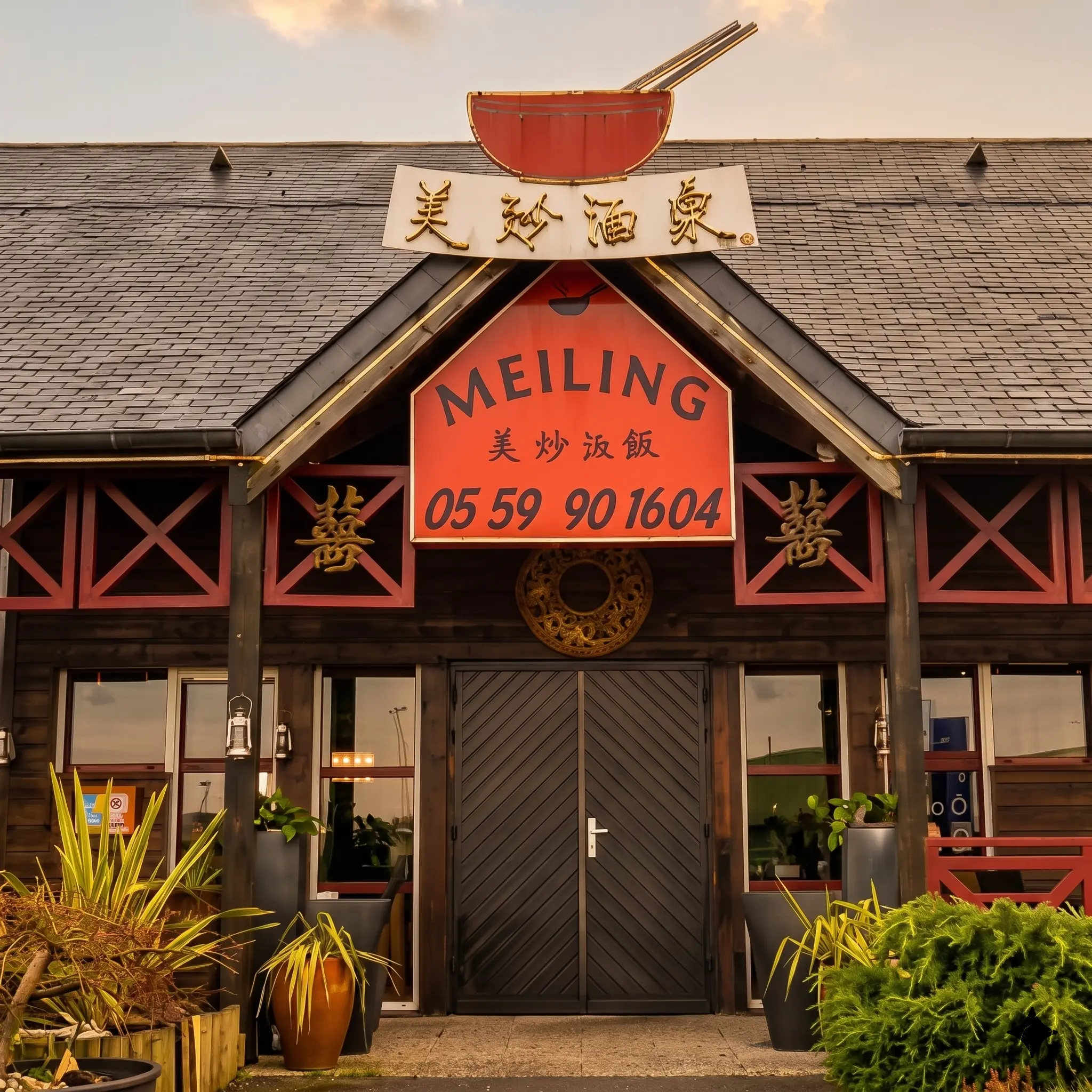 Meiling préparant les plats